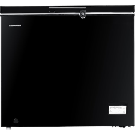 Lada frigorifica Heinner HCF-205NHBKA+, 200 l, Control electronic, Waterproof Display, Lumina LED, Clasa A+, Negru, Winter Protection