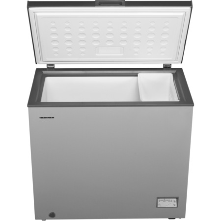 Lada frigorifica Heinner HCF-205NHSA+, 200 l, Control elecronic, Waterproof Display, Clasa A+, Silver, Winter Protection