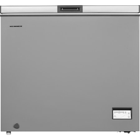 Lada frigorifica Heinner HCF-205NHSA+, 200 l, Control elecronic, Waterproof Display, Clasa A+, Silver, Winter Protection