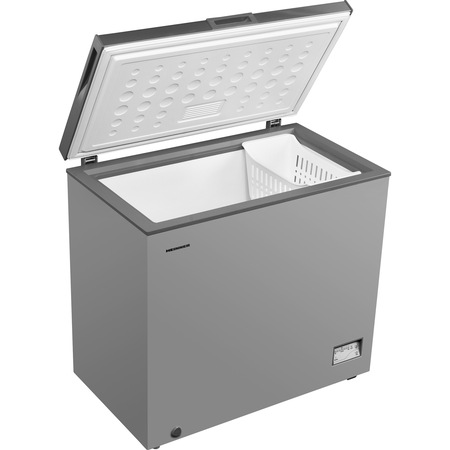 Lada frigorifica Heinner HCF-205NHSA+, 200 l, Control elecronic, Waterproof Display, Clasa A+, Silver, Winter Protection