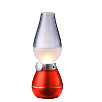 Lampa retro cu 3 LED-uri luminoasa, reincarcabila USB, baza antiaderenta, rosu + CADOU Lampa retro cu 3 LED-uri luminoasa, reincarcabila USB, baza antiaderenta, rosu + CADOU