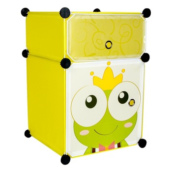 Dulap pentru copii Zola®, cu 2 etaje, model Broscuta Dulap pentru copii Zola®, cu 2 etaje, model Broscuta