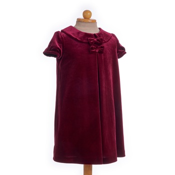 Rochie fete, Ada Rose, catifea visinie, 4-5 ani Rochie fete, Ada Rose, catifea visinie, 4-5 ani
