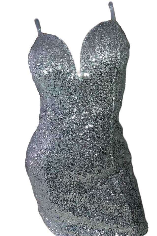 Rochie dama,culoare argintiu,marime S-M EU