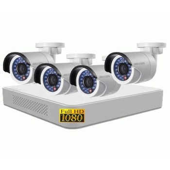 Kit Supraveghere Video, HIKVISION, Turbo HD, DS-7104HGHI-F1 + 4 Camere 1080p DS-2CE16D0T-IRPF Kit Supraveghere Video, HIKVISION, Turbo HD, DS-7104HGHI-F1 + 4 Camere 1080p DS-2CE16D0T-IRPF