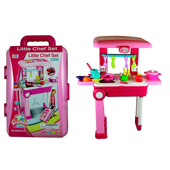 Konyhai kocsi - 60 cm étkészlettel 25 db