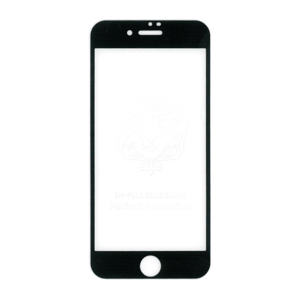 Folie sticla full size cu adeziv pe toata suprafata, pentru iPhone 7/8/SE 2, negru