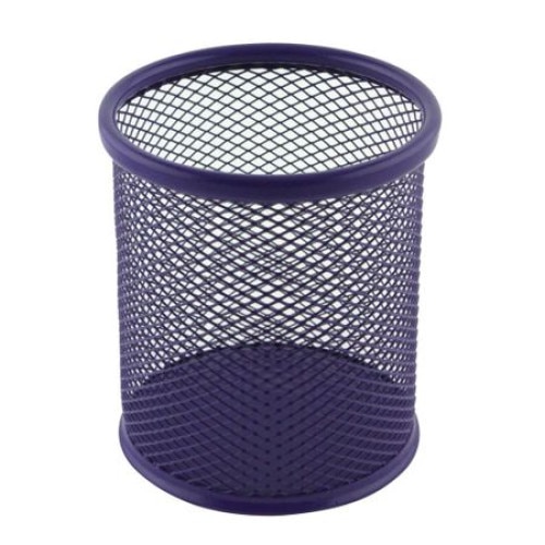 Suport din plasa metalica Vision, pentru pixuri forma rotunda7x7cm mov