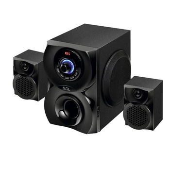 Boxe multimedia 2.1 stereo + difuzor de joase, bass dinamic, Bluetooth, radio FM, AUX(3,5mm), Telecomanda Boxe multimedia 2.1 stereo + difuzor de joase, bass dinamic, Bluetooth, radio FM, AUX(3,5mm), Telecomanda