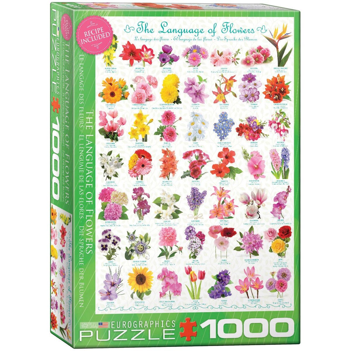 Puzzle Eurographics Flowers, 1000 piese