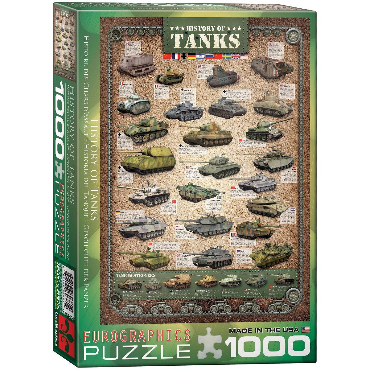 Puzzle Eurographics History of Tanks, 1000 piese