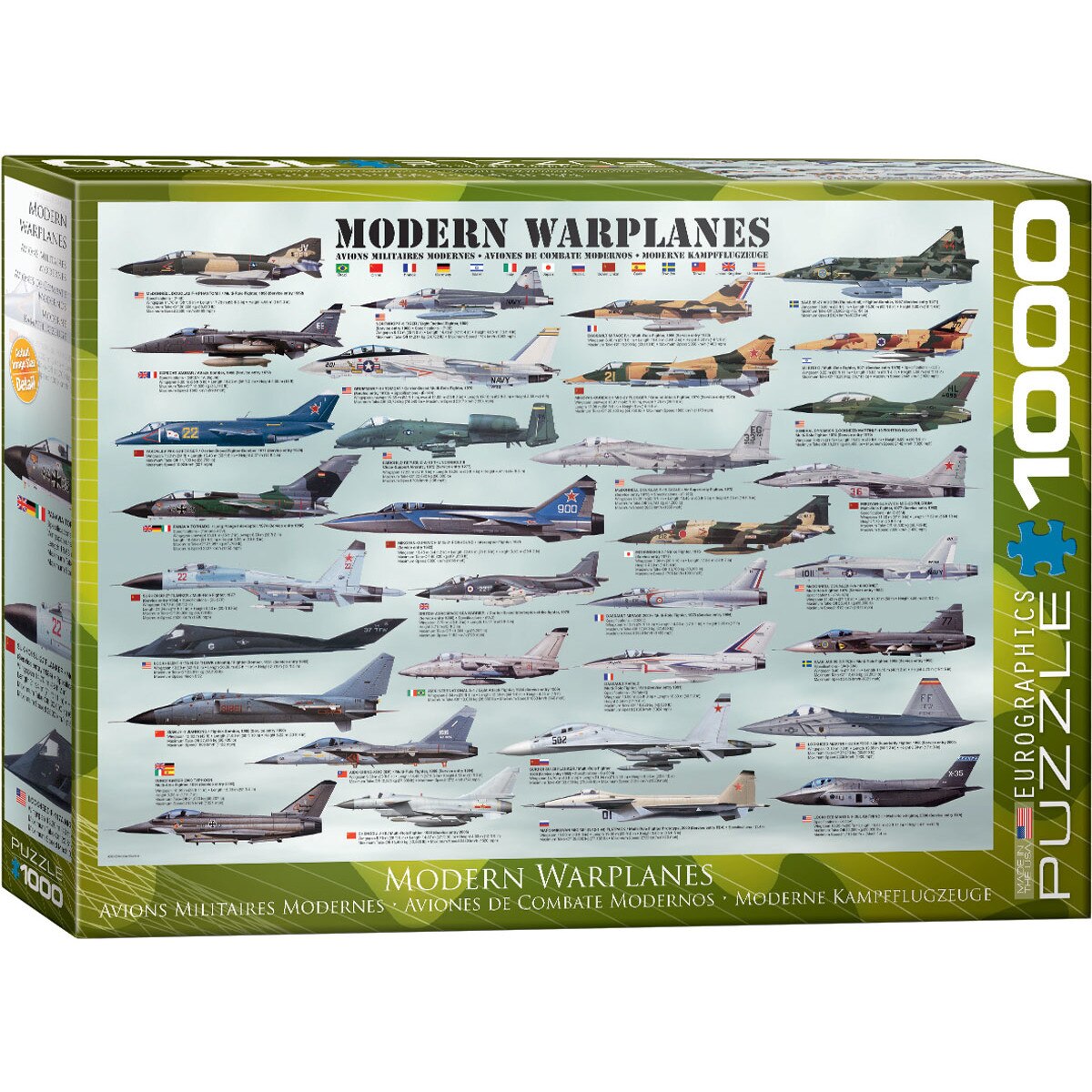 Puzzle Eurographics Modern Warplanes, 1000 piese