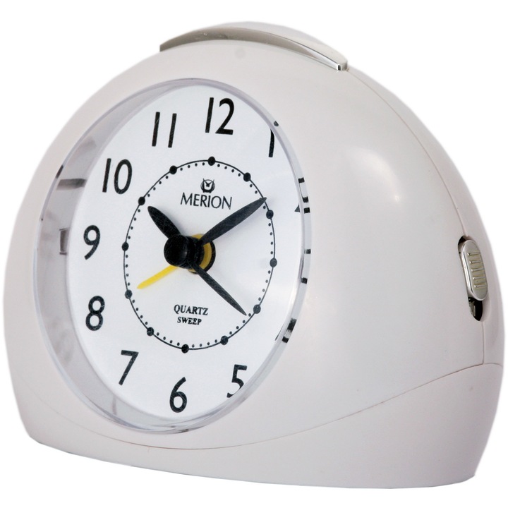 Ceas desteptator, MERION, Cuart, Alb