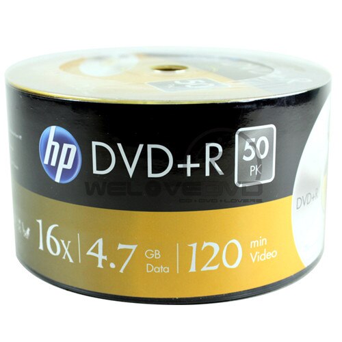 DVD+R HP (Hewlett Pacard) 120min./4.7Gb. 16X - 50 bucati