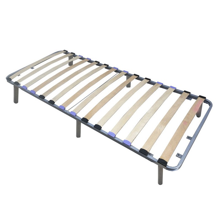 Подматрачна рамка Sleep On Комфорт с метални крака, Бук, 75X190 см
