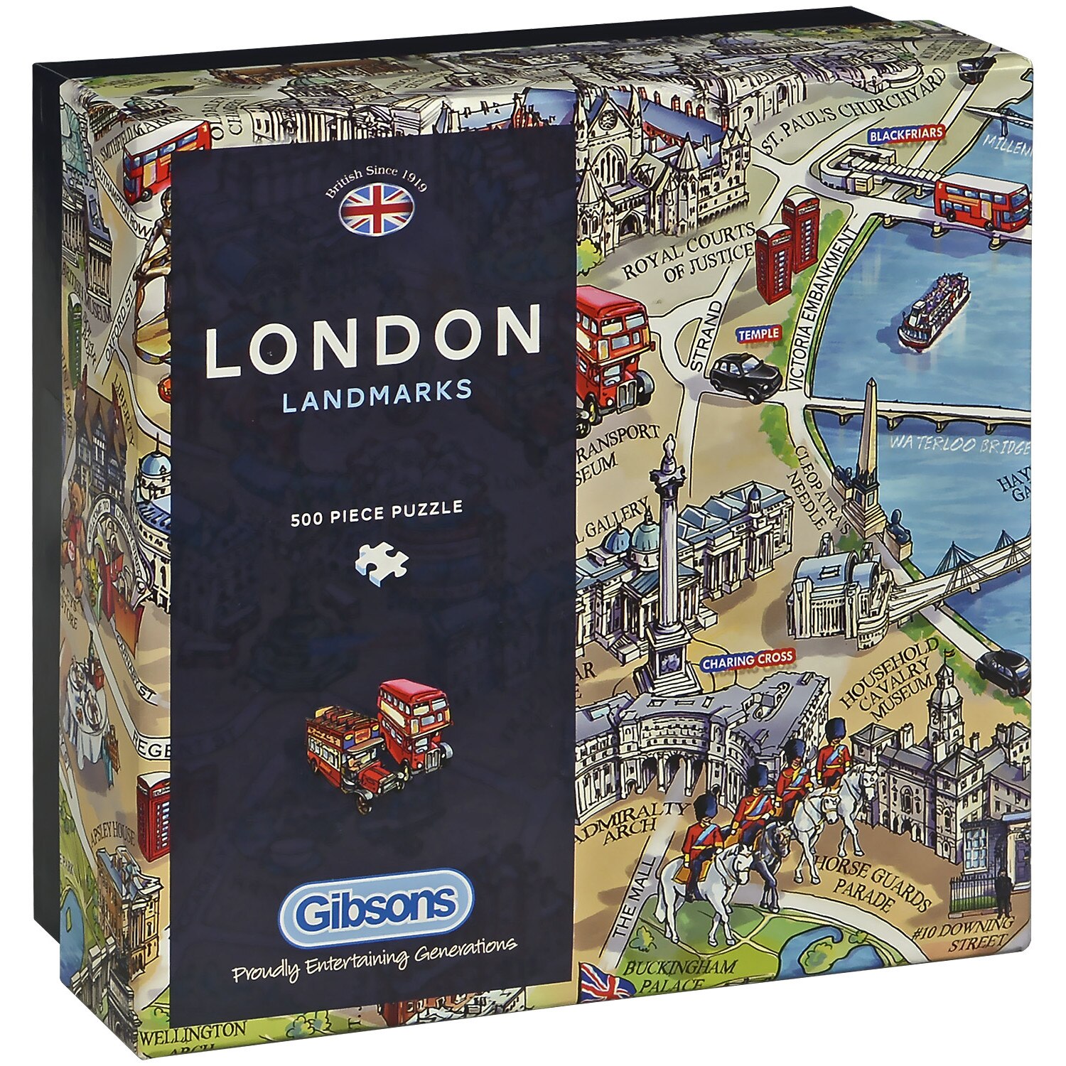 Puzzle Gibsons Maria Rabinsky London Landmarks, 500 piese