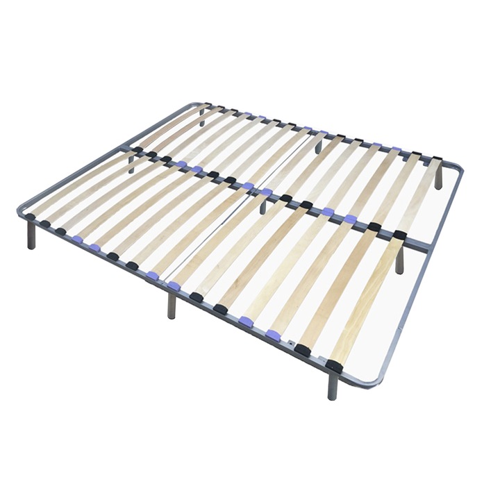 Подматрачна рамка Sleep On Комфорт с метални крака, Бук, 114X180 см