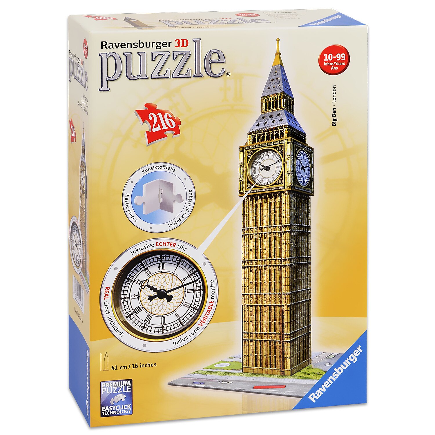 Puzzle Ravensburger Big Ben With Clock, 216 piese