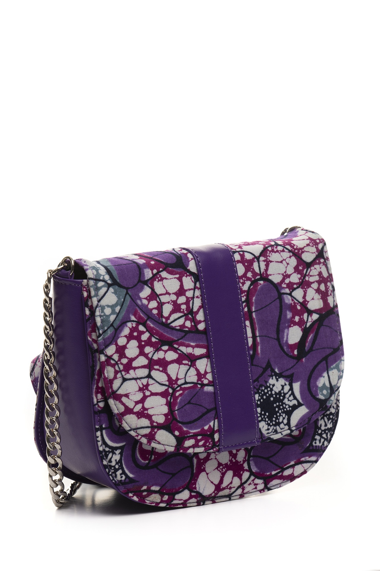 Geanta piele Florance Wax, violet