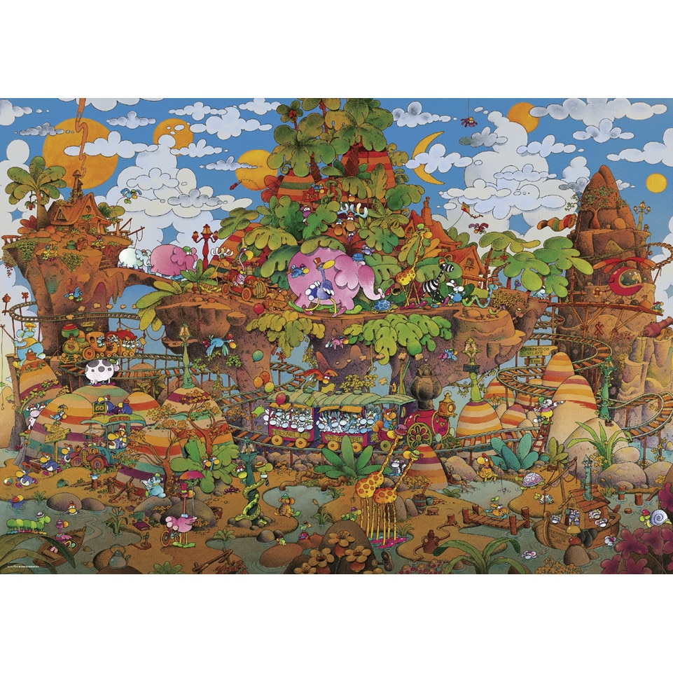 Lot De 7 Mini Puzzles Heye – Illustrations Cultes De Mordillo – Vintage 80’s Neufs