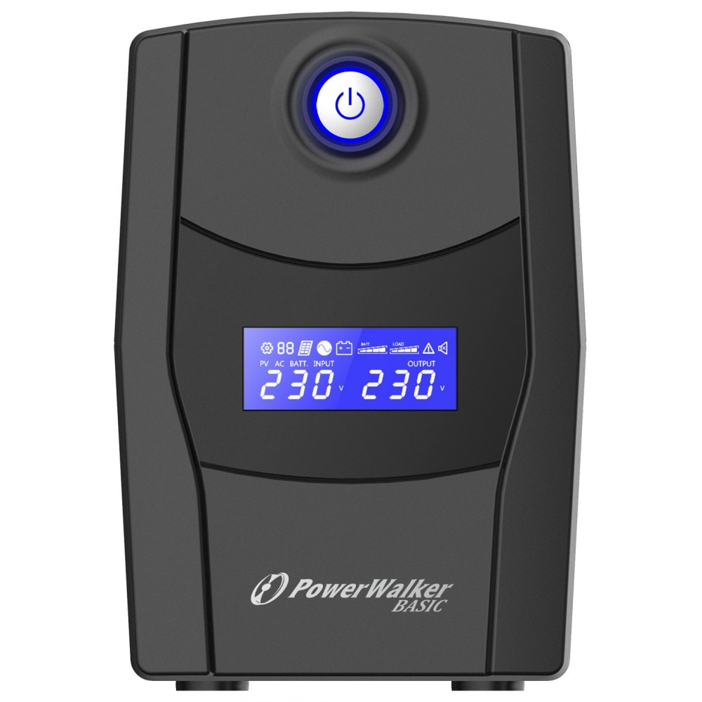 UPS interactiv Powerwalker Battery 800VA/480W linie, afisaj LCD