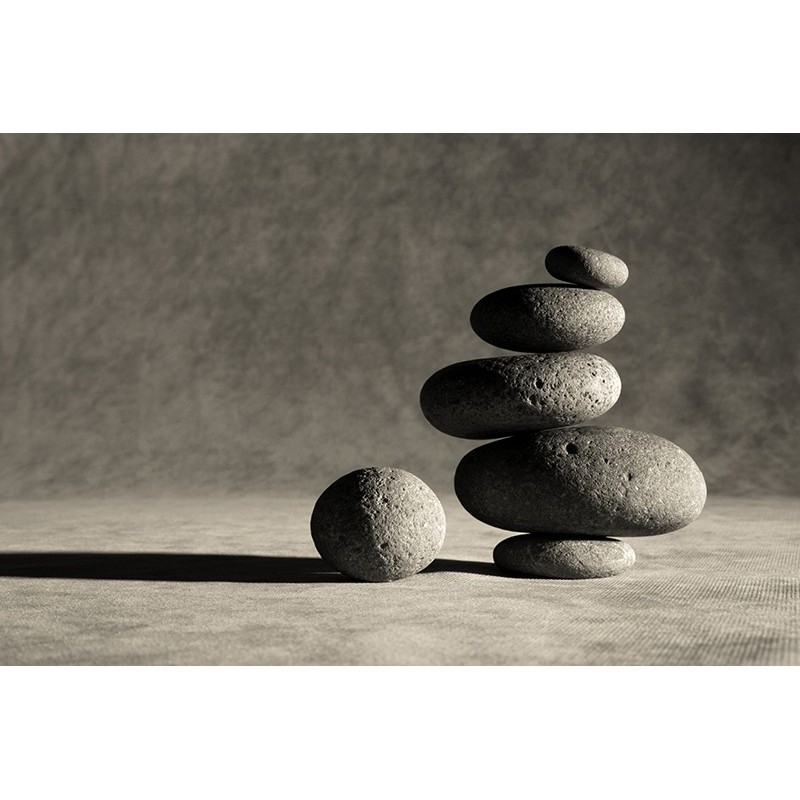 Tablou canvas, produs DekoStore, pentru living/dormitor/birou, rama ascunsa din lemn, print HD, Pietre Zen, 40x30 cm