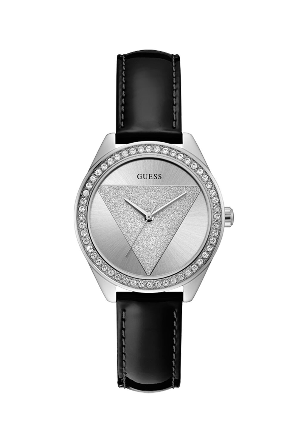 Guess, Ceas analog decorat cu cristale, Negru