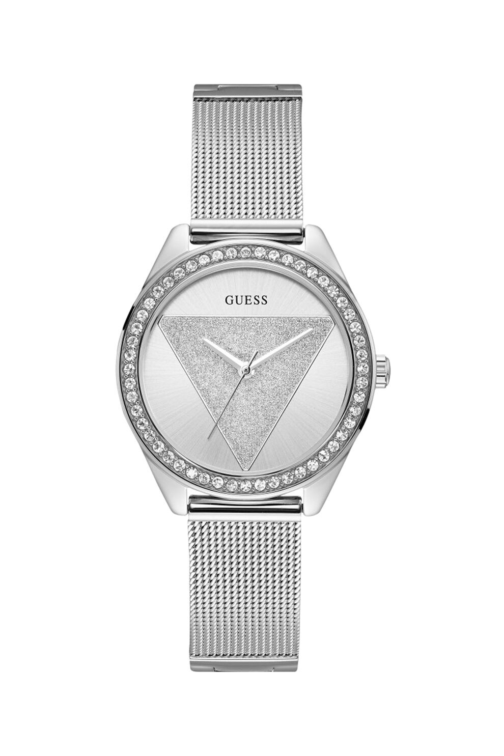 Guess, Ceas decorat cu cristale, Argintiu