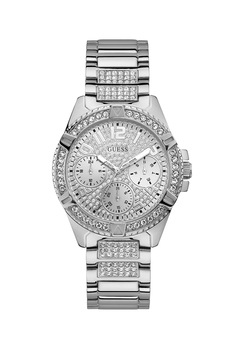 Guess, Ceas analog decorat cu cristale, Argintiu Guess, Ceas analog decorat cu cristale, Argintiu