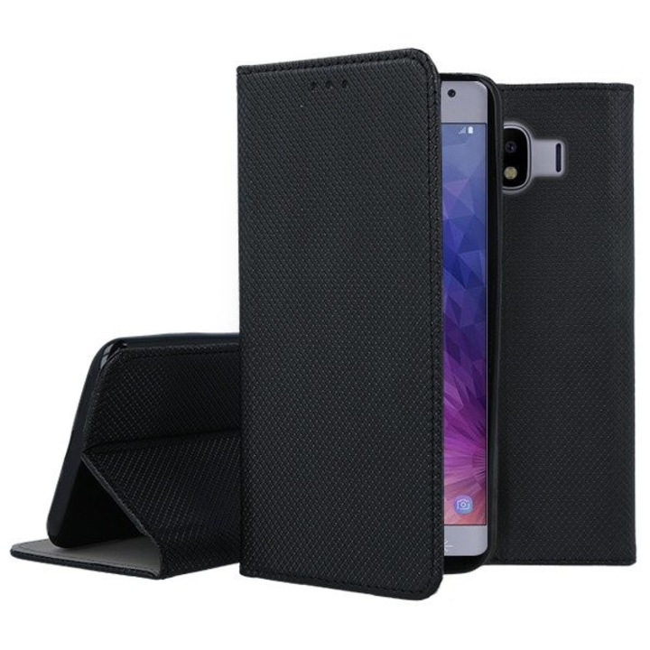 Кожен калъф Flip Book Smart за Samsung J400 Galaxy J4 2018, Черен