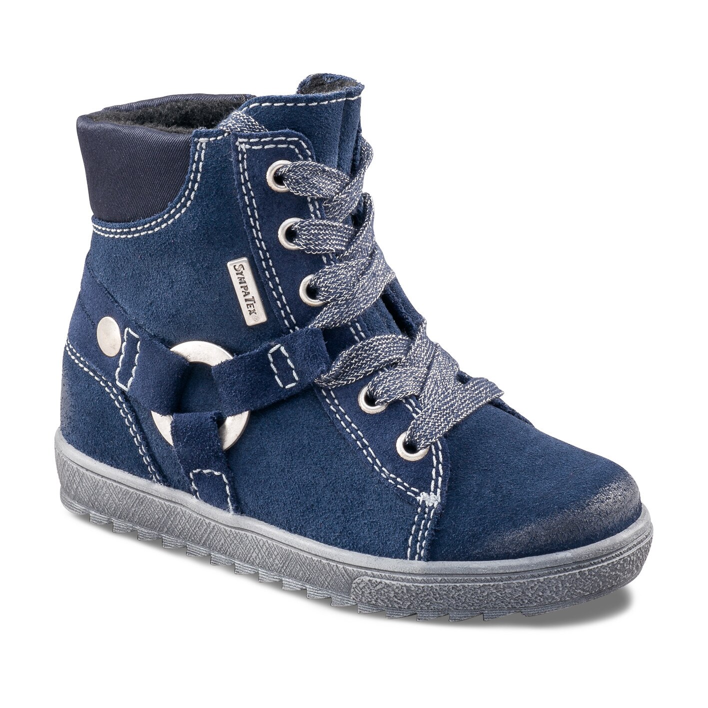 Gheata din piele intoarsa, Richter, pentru fete, albastru