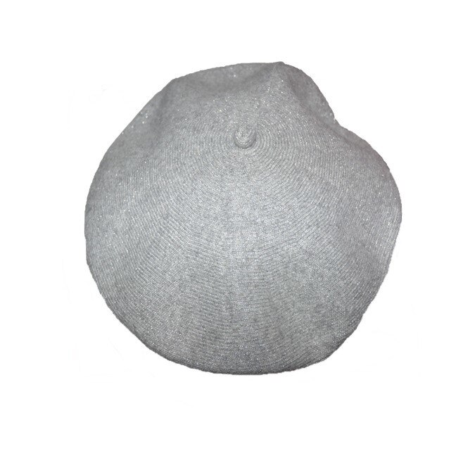 Caciula rafinata cu insertii argintii D&J Exclusive, Gri ,Universal