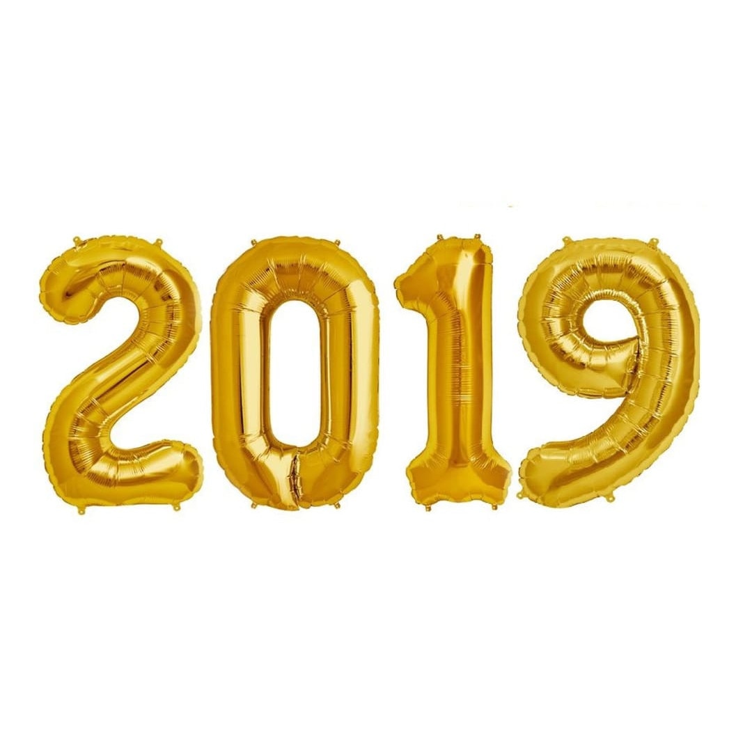 Set 4 Baloane, 2019, Auriu, 105 cm