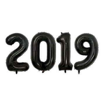 Set 4 Baloane, 2019, Negru, 105 cm Set 4 Baloane, 2019, Negru, 105 cm