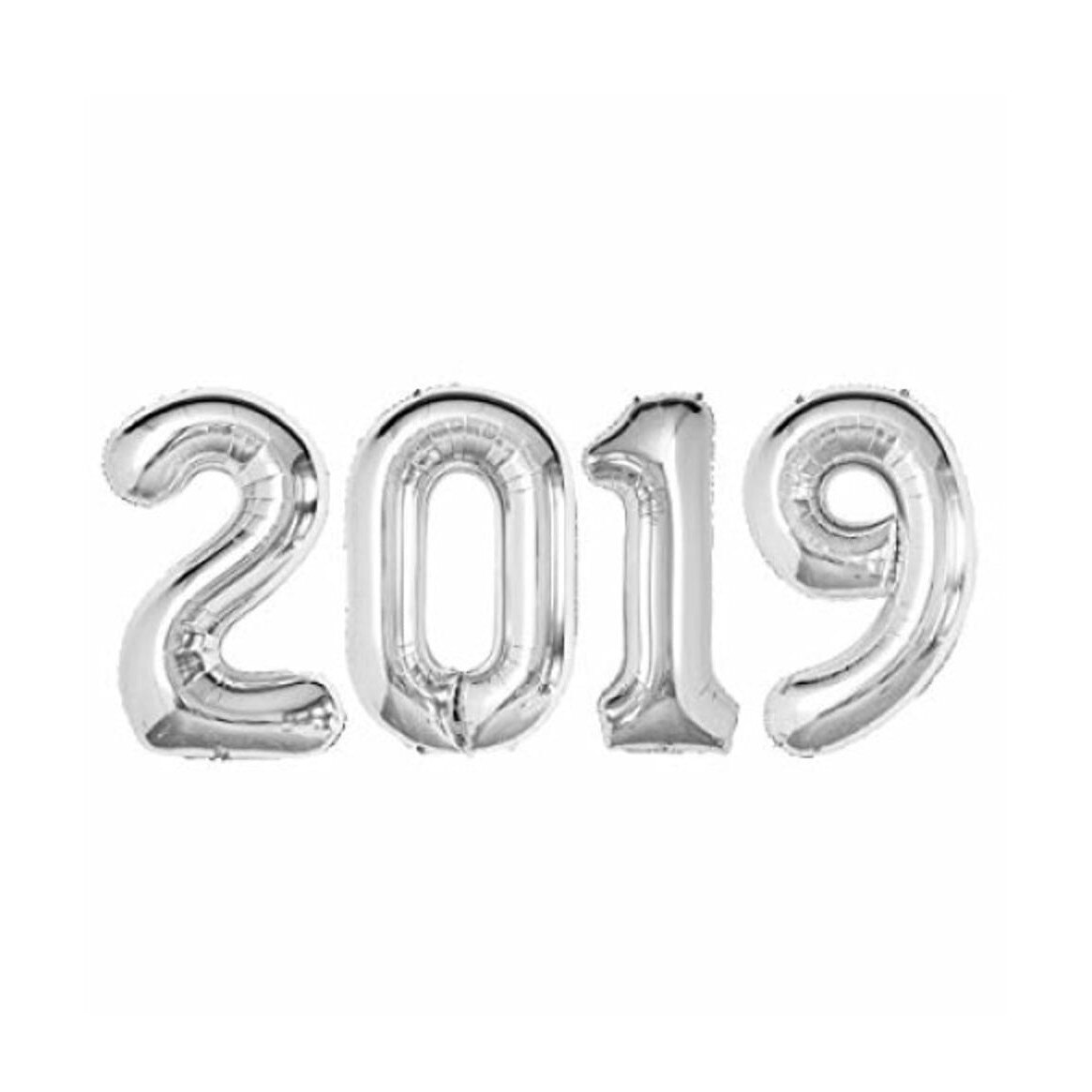 Set 4 Baloane, 2019, Argintiu, 105 cm