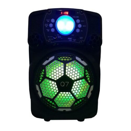 Boxa activa cu statie , Tip Troller cu Conectivitate Bluetooth , Radio FM , Port USB , TF Card , Telecomanda inclusa , Negru