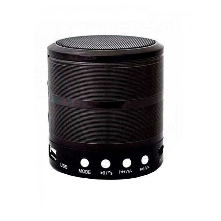 Преносима колонка с Bluetooth, USB четец, SD карта, радио, черна