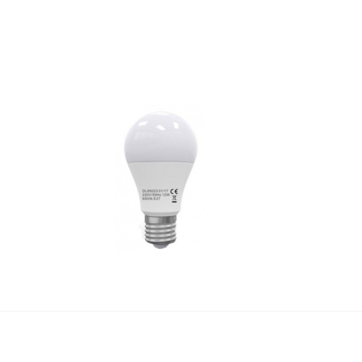 Bec Led E27, model glob A60, 15W, 6400K, lumina rece, ore functionare 15.000