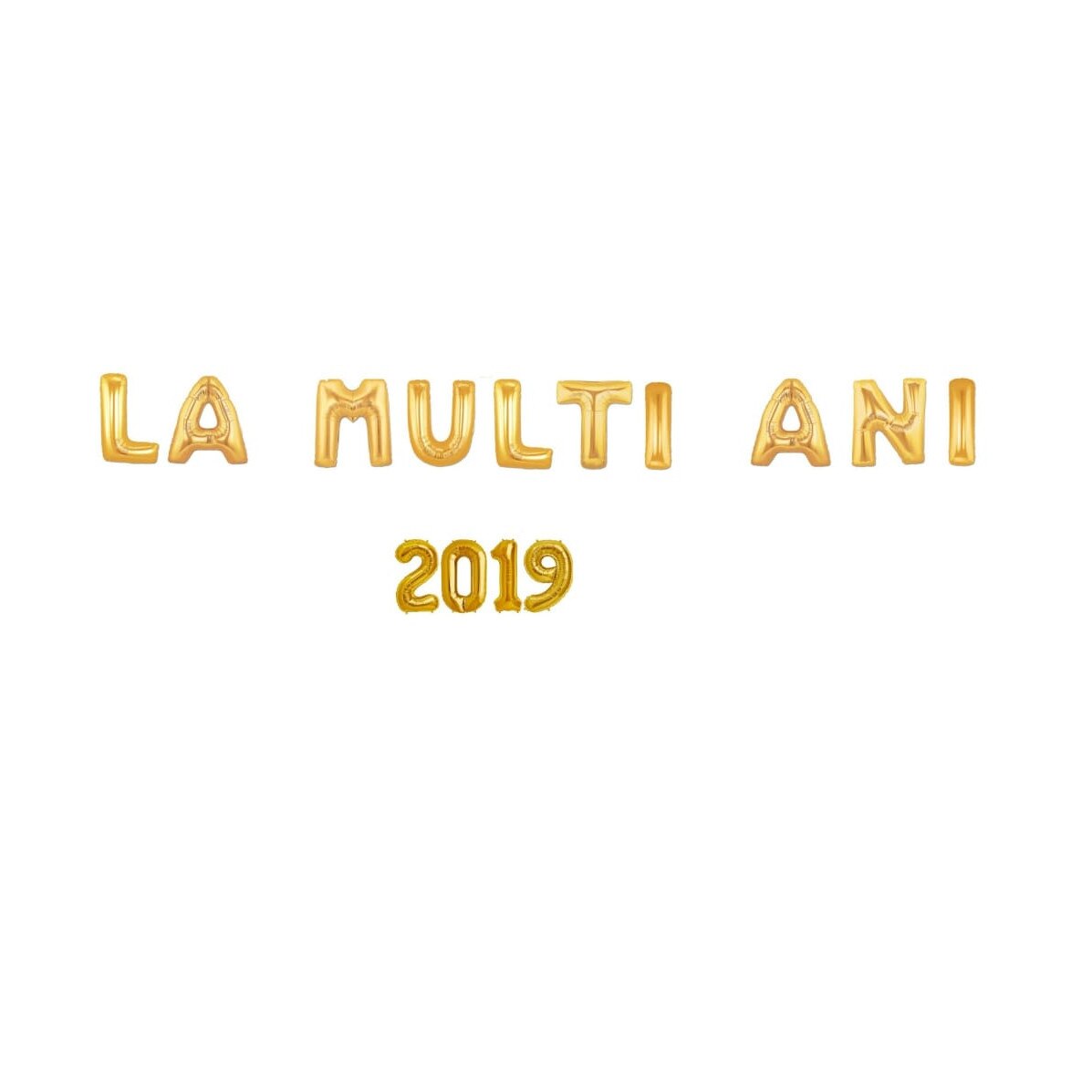 Balon folie, LA MULTI ANI, 2019, auriu