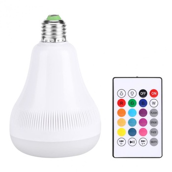 Bec Smart Cu Bluetooth , Difuzor , Efect Flacara , Telecomanda Bec Smart Cu Bluetooth , Difuzor , Efect Flacara , Telecomanda