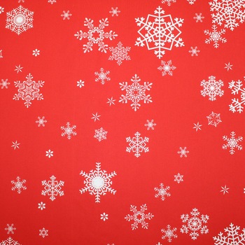 Fata de masa Fulgi de zapada, 150x150cm, Bumbac 100%, Rosie Fata de masa Fulgi de zapada, 150x150cm, Bumbac 100%, Rosie