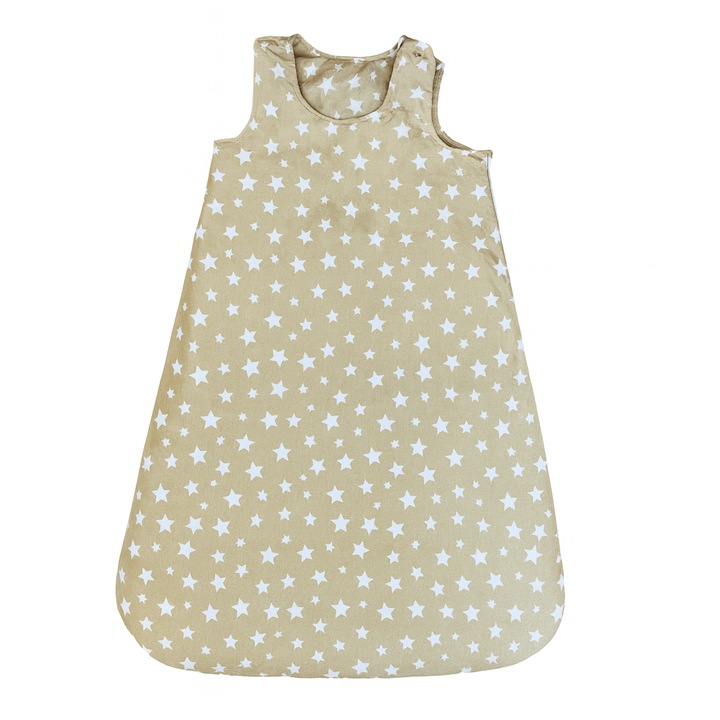 Sac de dormit iarna Kapinkata, Beige Stars, 68 cm