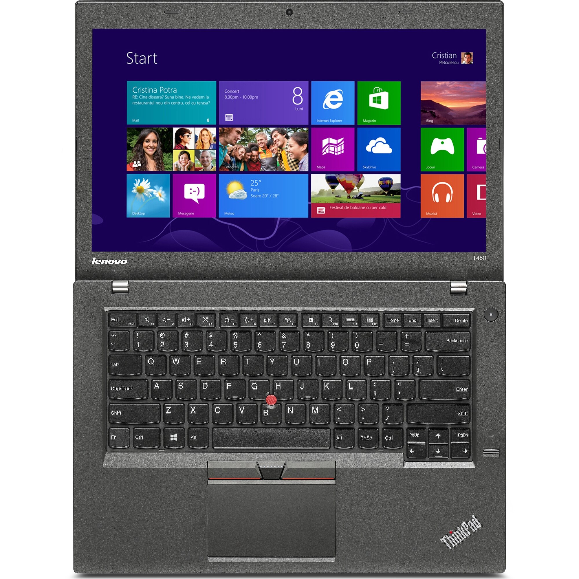 Laptop Lenovo ThinkPad T450 cu procesor Intel® Core™ i5-5300U 2.30