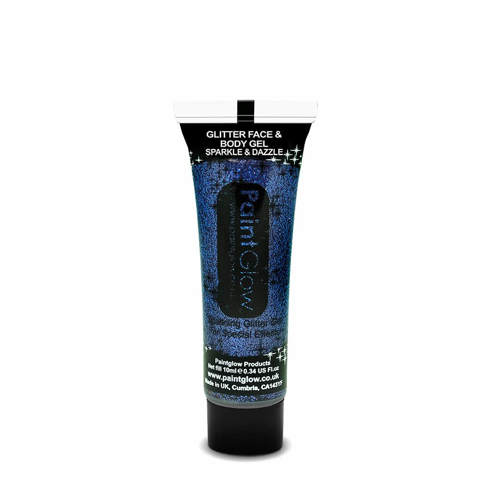 Gel cu sclipici multifunctional PaintGlow Glitter Face&Body Gel, Nuanta Purple, 10 ml