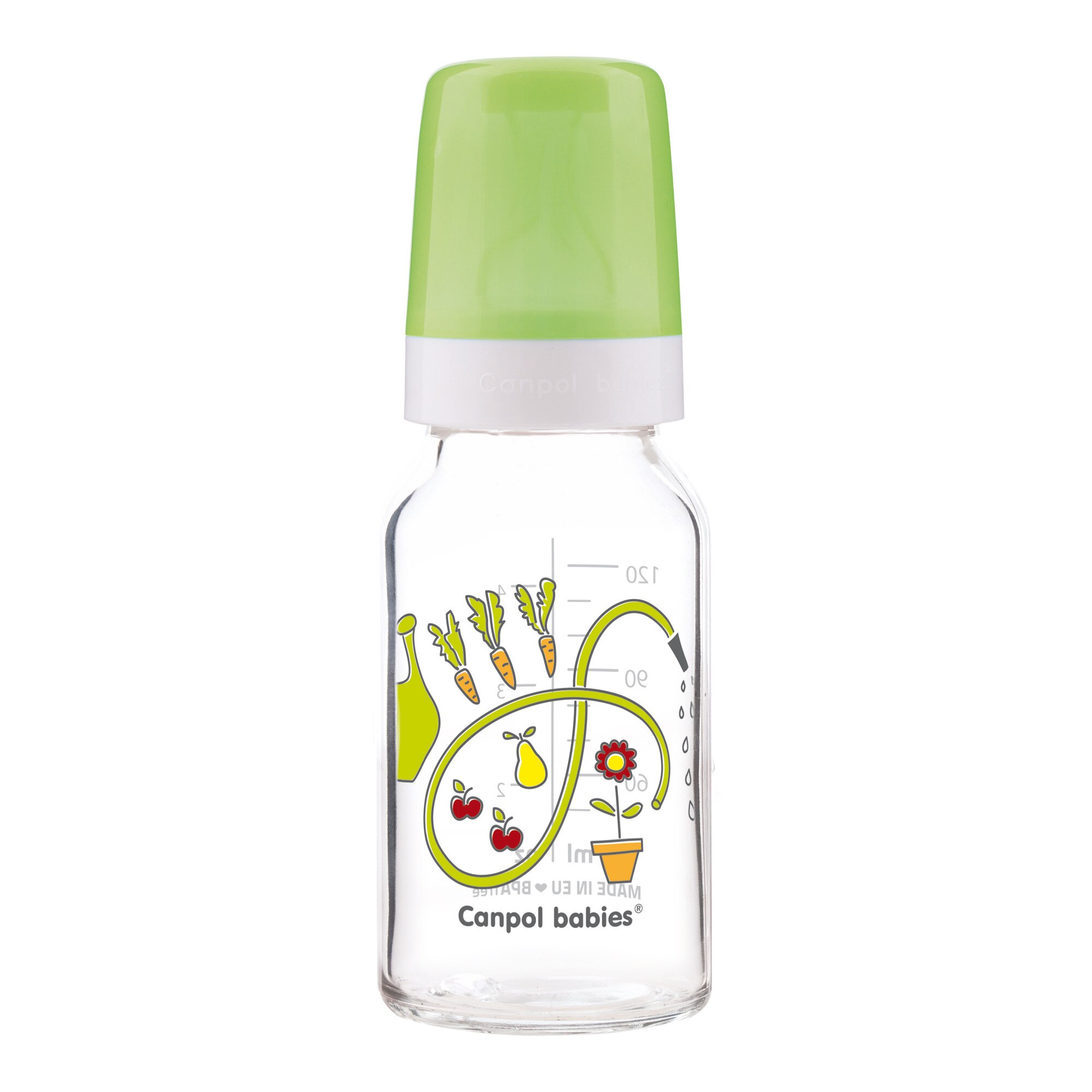 Biberon, Canpol babies®, sticla, 120 ml, verde