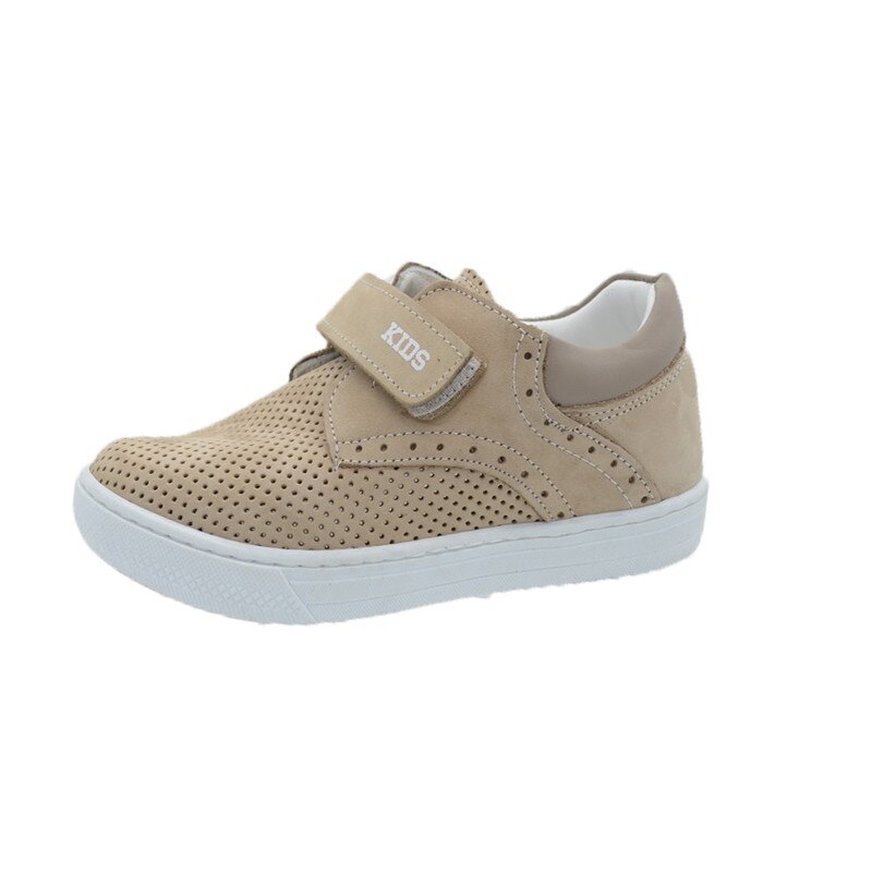Pantofi ortopedici din piele, pentru baieti, inchidere velcro, Scode , Bej