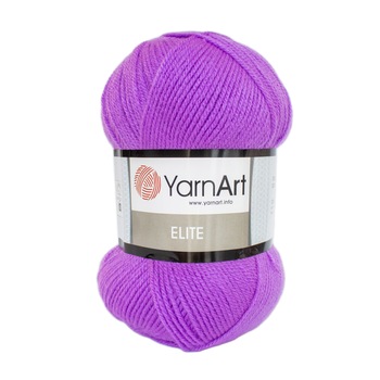 Pachet fir tricotat, 5 bobine, Elite Yarnart, cod 75, acril 100%, 500 g/pachet, culoare mov Pachet fir tricotat, 5 bobine, Elite Yarnart, cod 75, acril 100%, 500 g/pachet, culoare mov