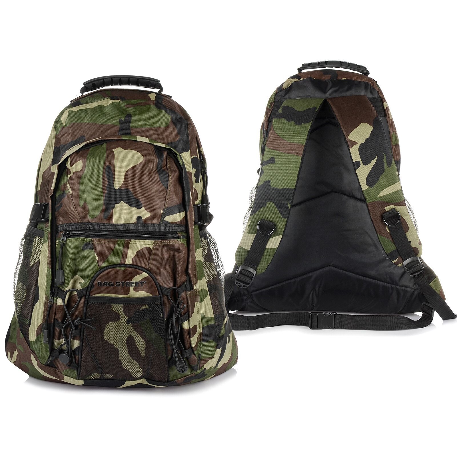 Bag Street, Rucsac din poliester, Unisex, Aspect camuflaj
