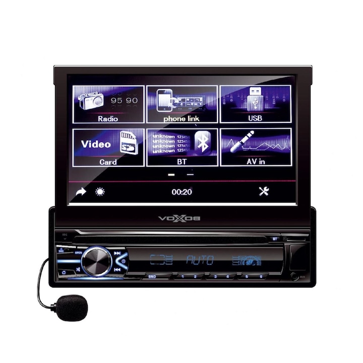 Мултимедиен плейър VB X800, LCD, RDS, BT, Огледална връзка, Сензорен екран