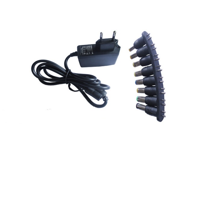 Sursa alimentare YDS 5V 2A cu 8 x Mufe iesire diverse dimensiuni carcasa plasic 10W